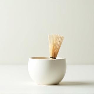 Delicate ceramic matcha whisk holder